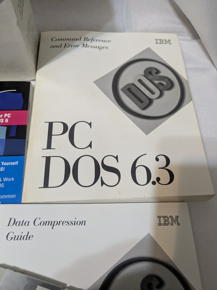 IBM PC DOS 6.3 VINTAGE SOFTWARE 3.5" DISKS SET MANUALS