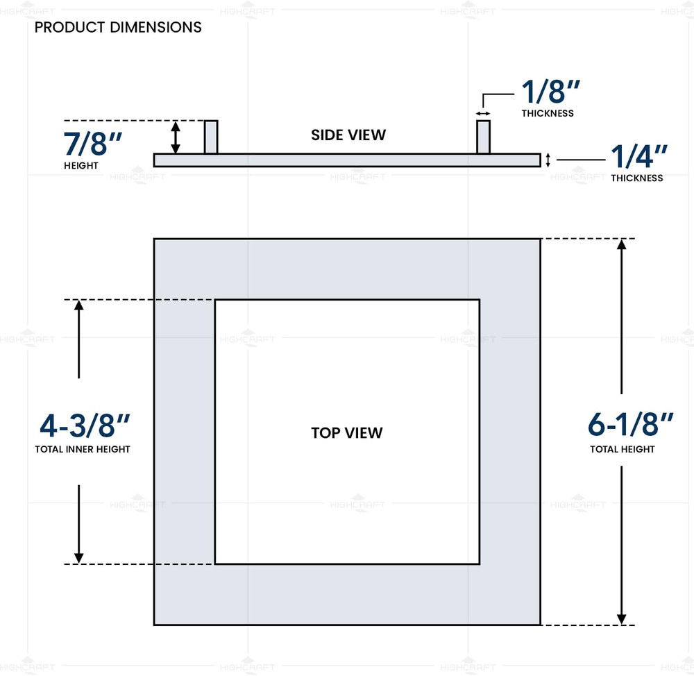 Square Faceplate Replacement for Universal Supply Outlet Boxes
