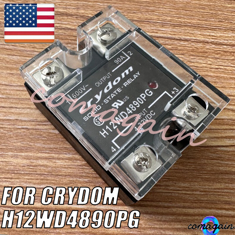Solid State Relay For Crydom H12WD4890PG Module 4-32VDC 90A Load 600VDC