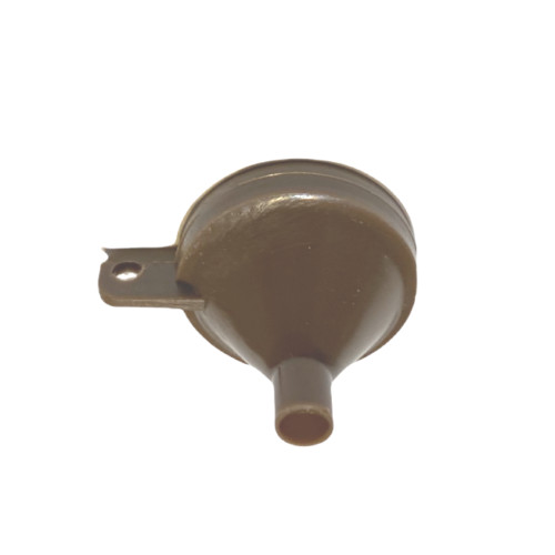 Funnel For Black Powder Muzzleloaders, Revolvers - w/ Keychain Loop - Brown