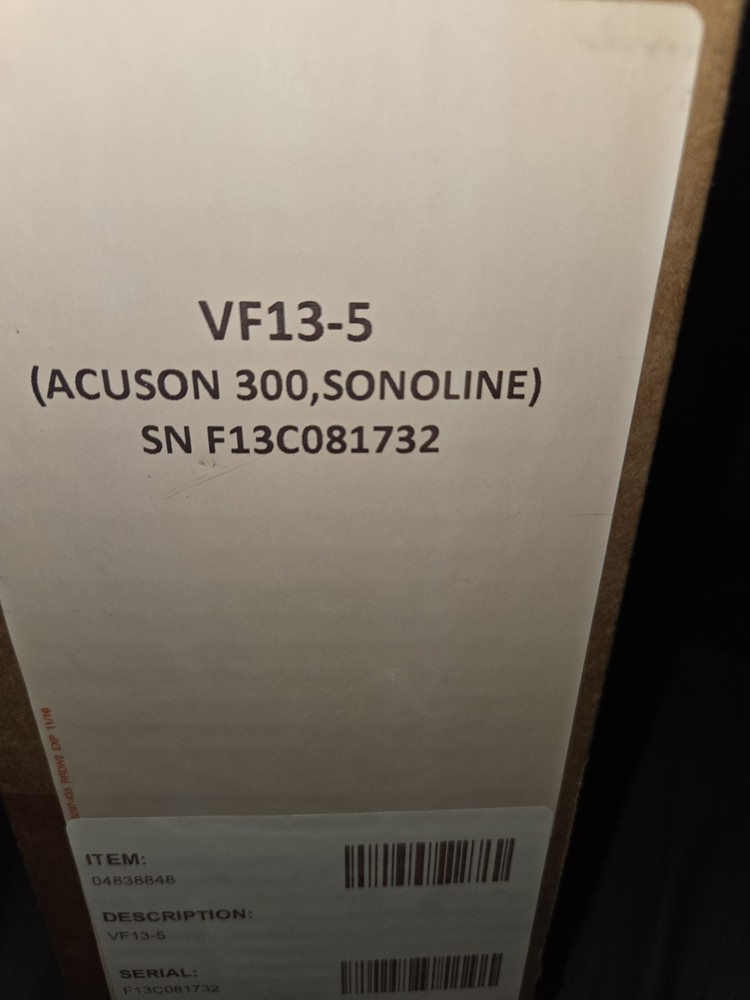 Siemens Acuson VF13-5 Linear Ultrasound Probe