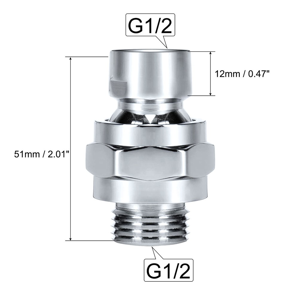 Shower ball joint, shower flow control valve G1/2