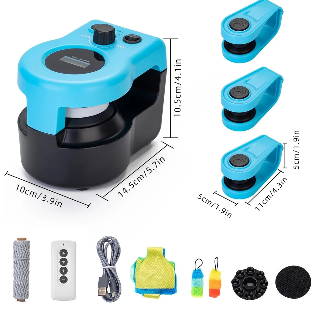 Indoor Cat Treadmill Wheel Exerciser Adjustable Speed Interactive Hunting Toy