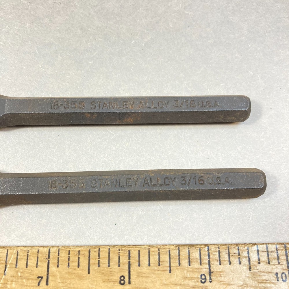 Stanley Cape Chisel 2 Pc 3/16" #18-355 USA