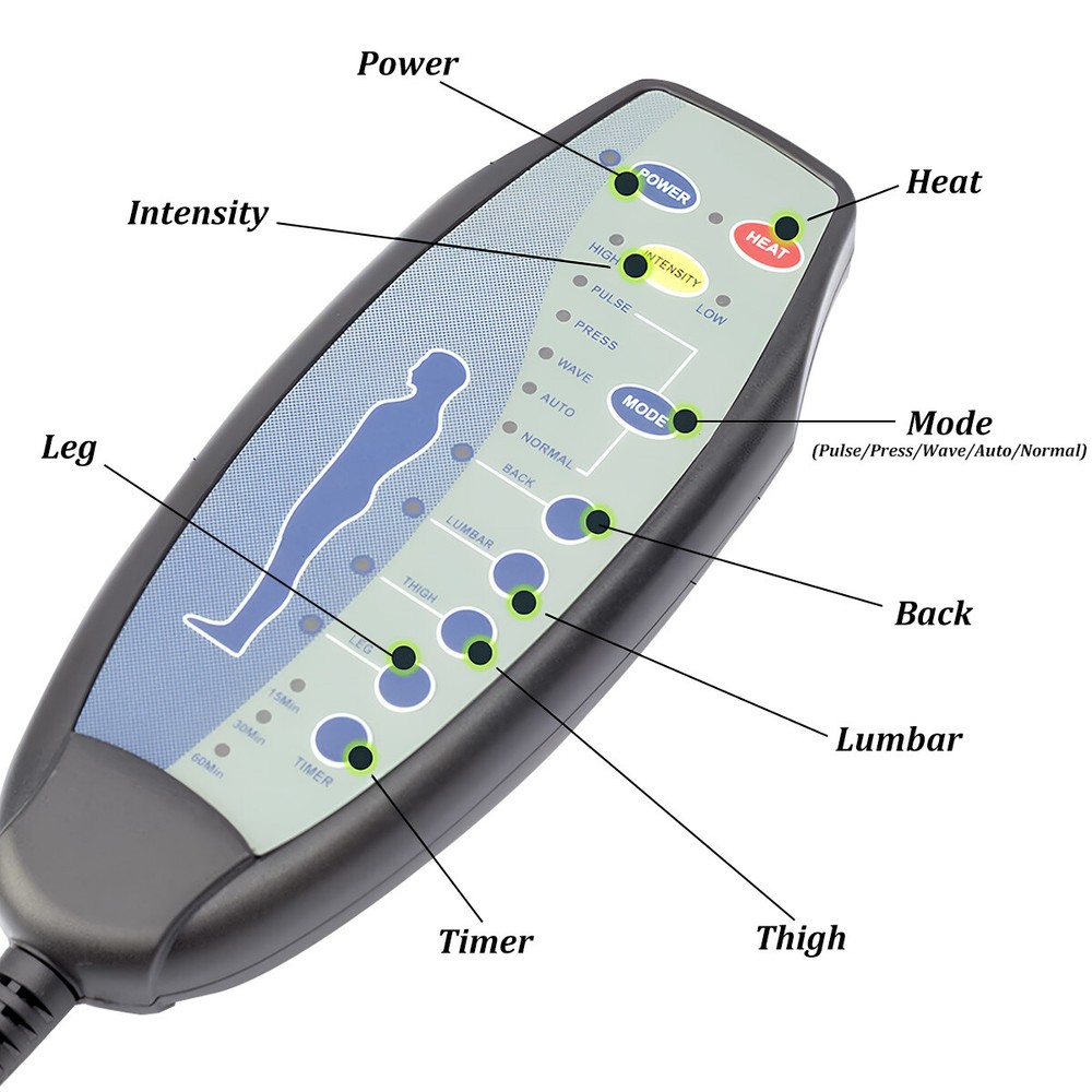 8 Pin Female Plug Massage Remote Hand Control Controller Replacement Easy Setup