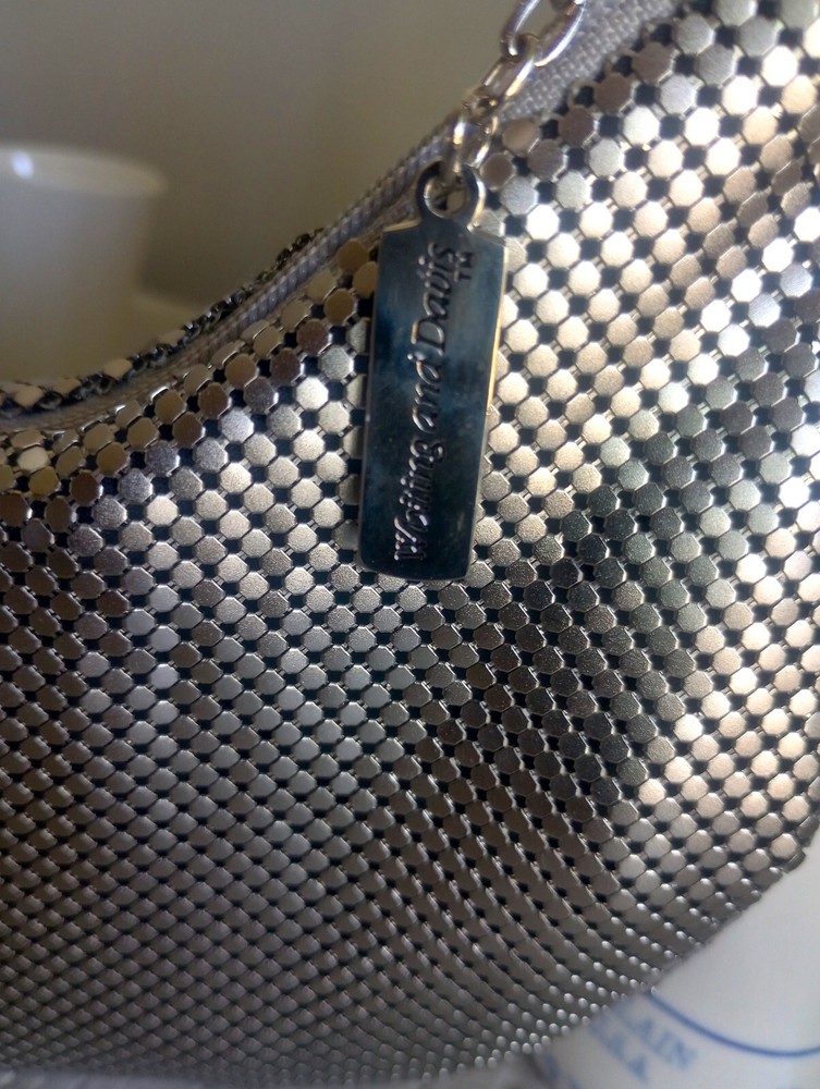 Whiting & Davis Metal Hobo Purse Handbag