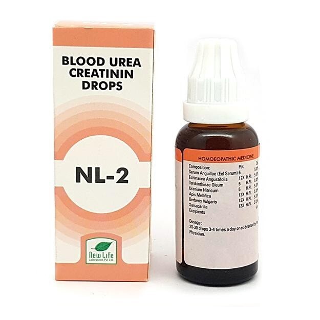 Homeopathic NL-2 (Blood Urea And Creatinin Drops) (30ml)
