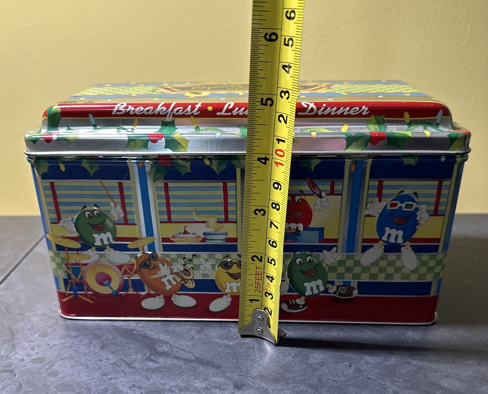 Mars M&M'S Open 24 Hours Breakfast Lunch Dinner Metal Container Novelty