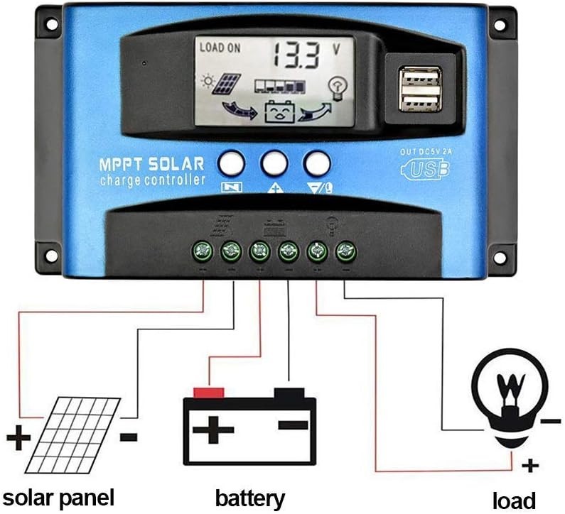Lightweight 100A MPPT Solar Charge Controller for Efficient Charging Needs