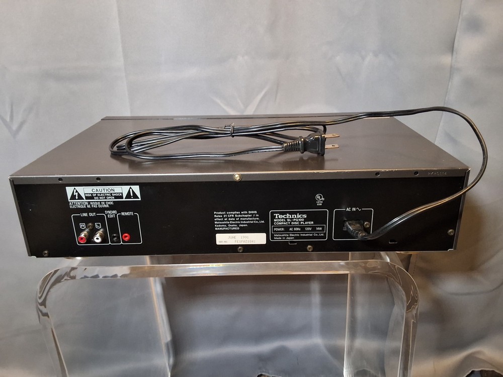 Vintage Technics SL-PG100 CD Player Used At NPR Studios!