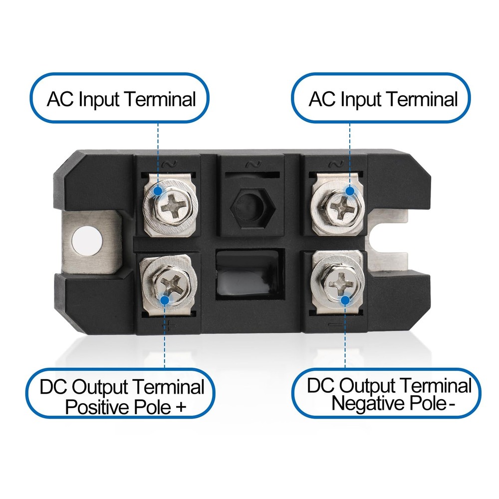 Baomain Bridge Rectifier MDQ-100A, 100A 1600V, Full Wave Diode Module One...