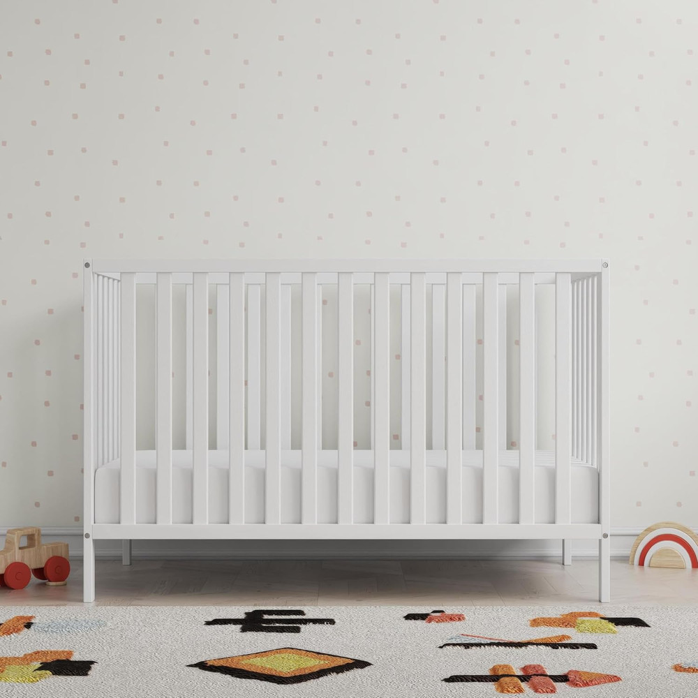 Ivey 3-In-1 Convertible Crib, White