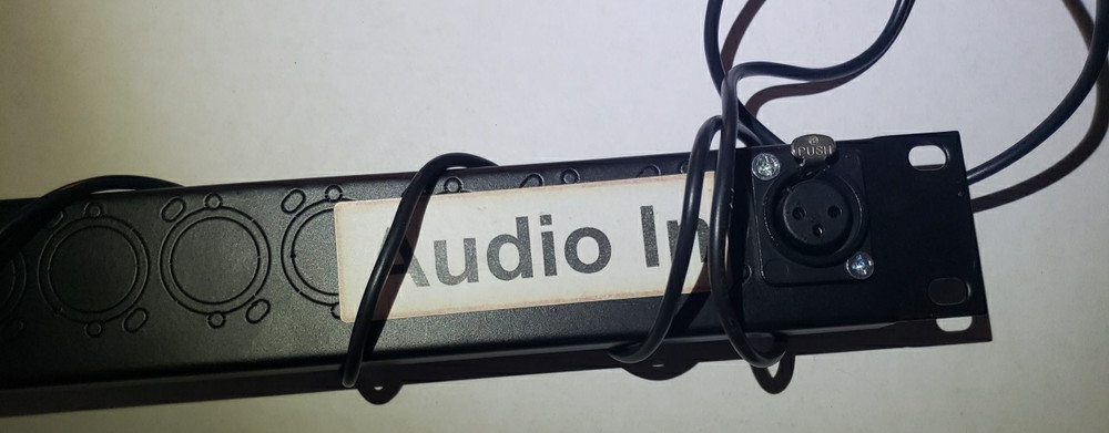 Middle Atlantic UNI-1 Universal Connector Panel, 16 Knockouts(EC4)w/ 2 XLR wired