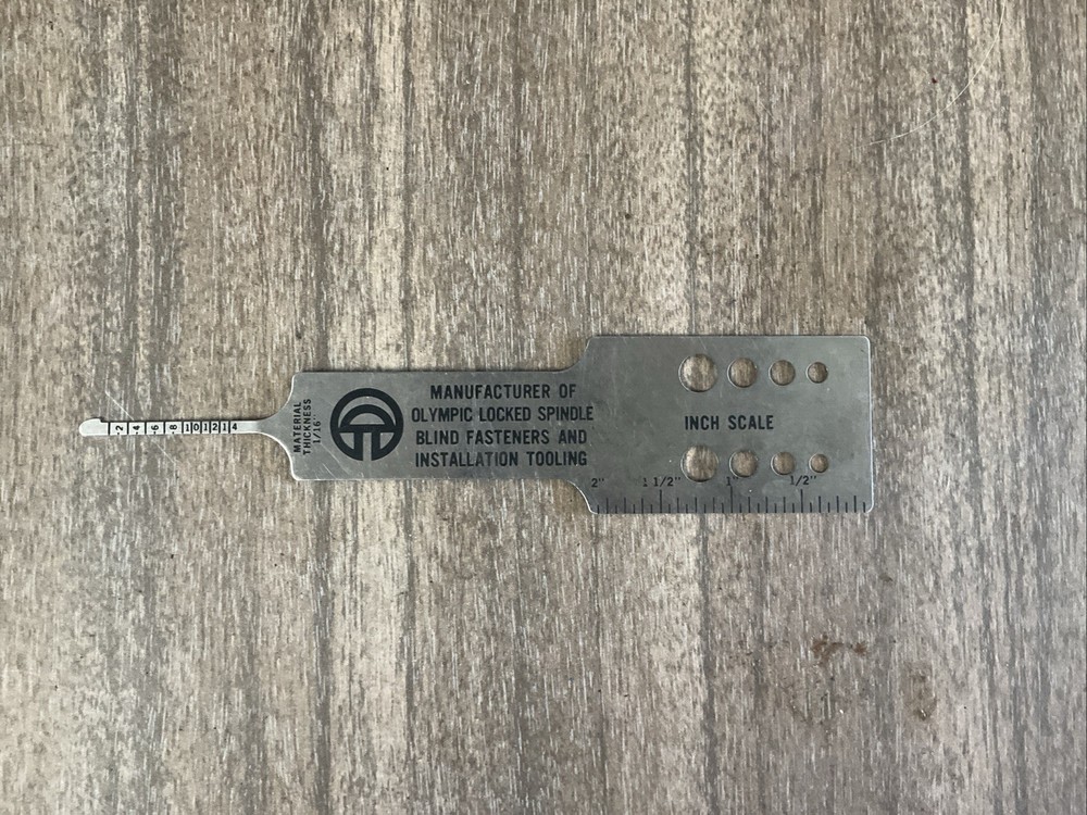 BLIND RIVET DIAMETER GAGE RV 3004