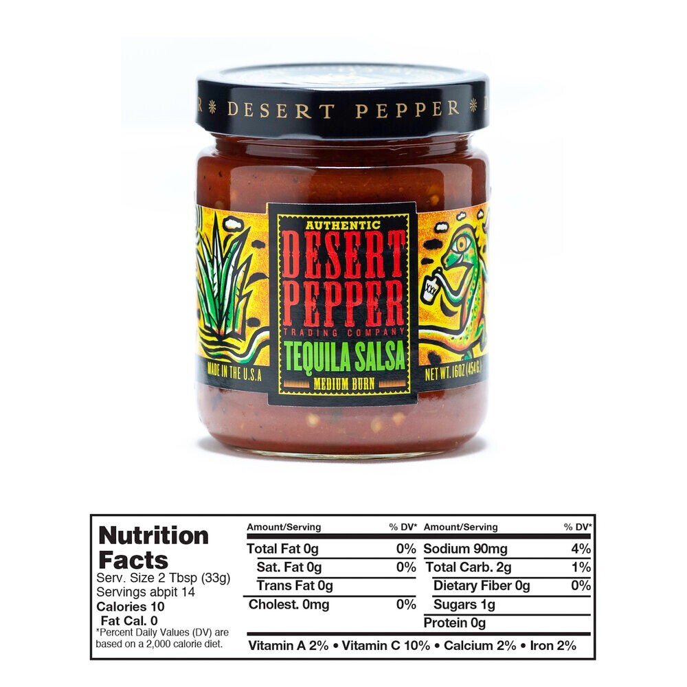 Desert Pepper Tequila Salsa - Medium - 16 oz (Pack of 3)