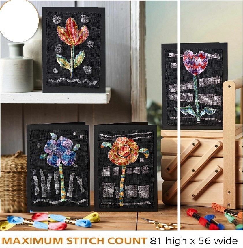 MIDNIGHT  GARDEN CROSS  STITCH   PATTERN  ONLY  EQ  PPE