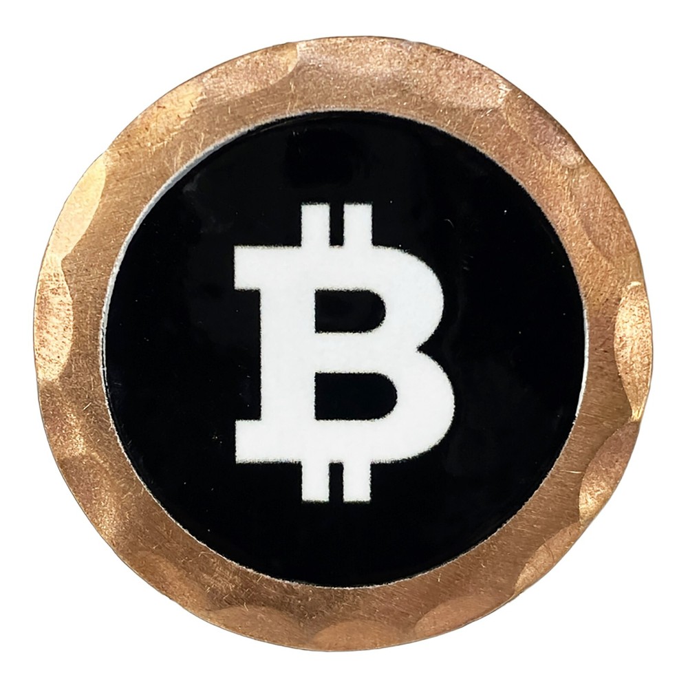 Bitcoin Forged Copper Golf Ball Marker by Sunfish