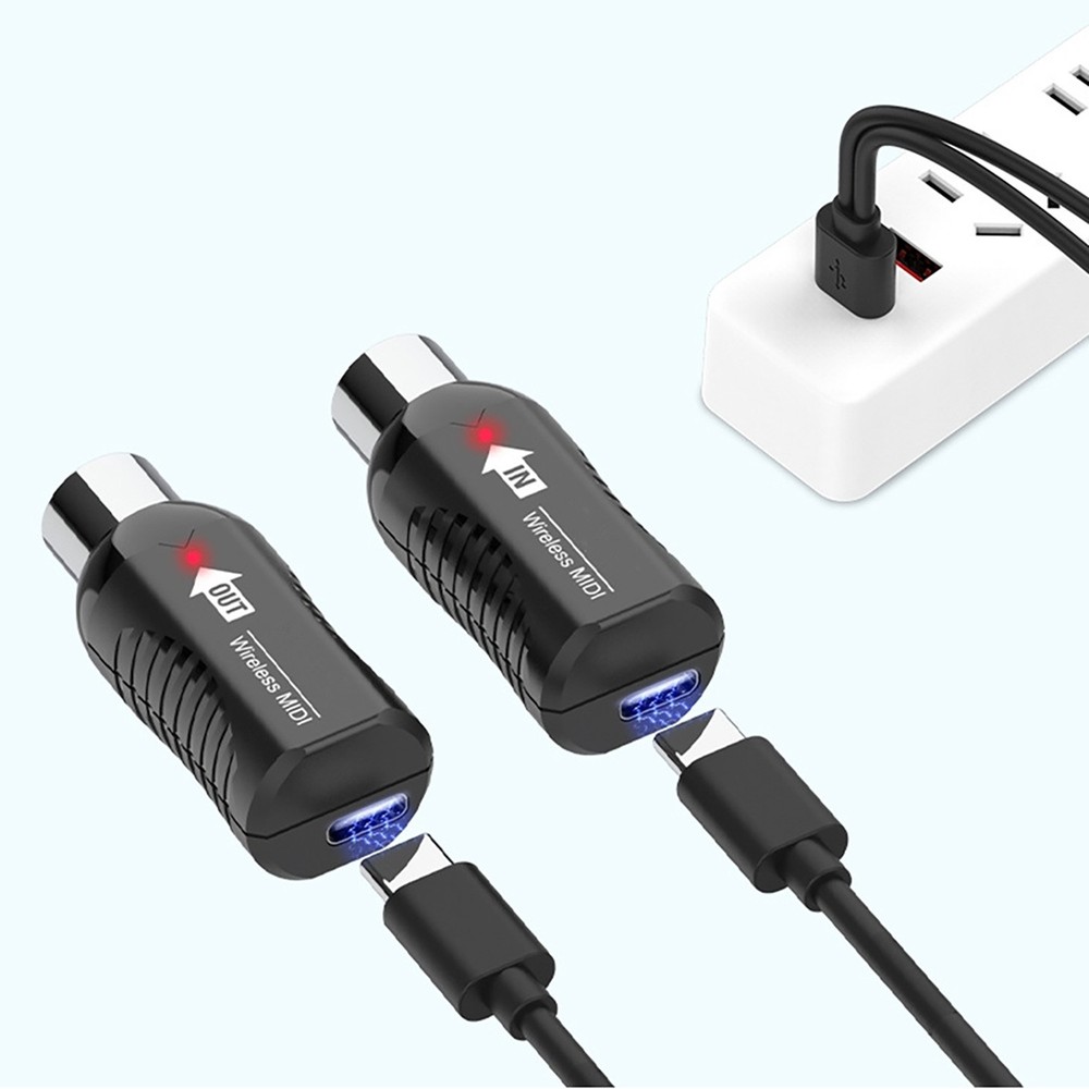 Midi Wireless Guitar Receiver Transmitter For Digital Piano Keyboard Accessory