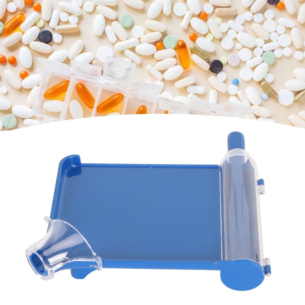 Blue Tablet Count Tray with Spatula Plastic Right Hand Capsule Counting Tray WT