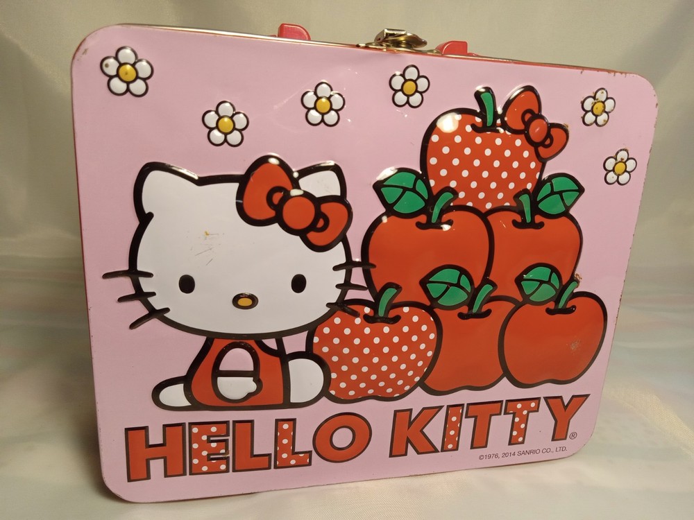 Hello Kitty tin lunch box 2014