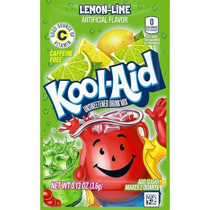 Kool-Aid Lemon Lime Soft Drink Mix | ( Pack of 96 )