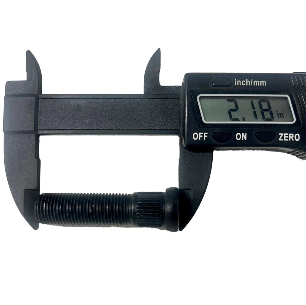 5) 1/2" x 2" Long Trailer Hub Wheel Stud Black w/ Cone Nut - same as 4759-20-Z