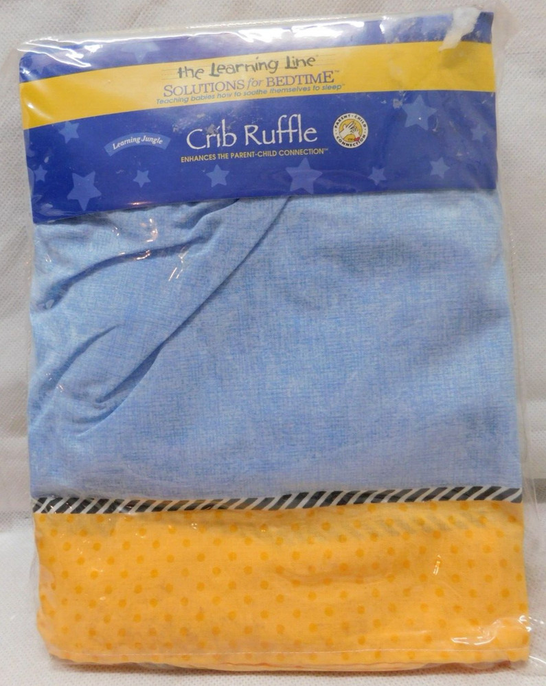 The Learning Line Crib Ruffle Jungle Learning Nursery Valance