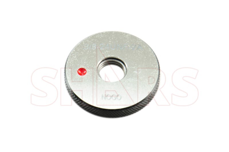 SHARS 3/8-24 UNF GO NO-GO Thread Ring Gage 2PCS Set NEW ![