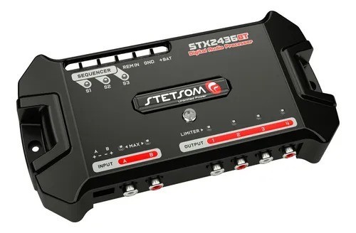 Stetsom STX2436 Digital Audio Processor 2 Channels 4 Way Bluetooth DSP Crossover