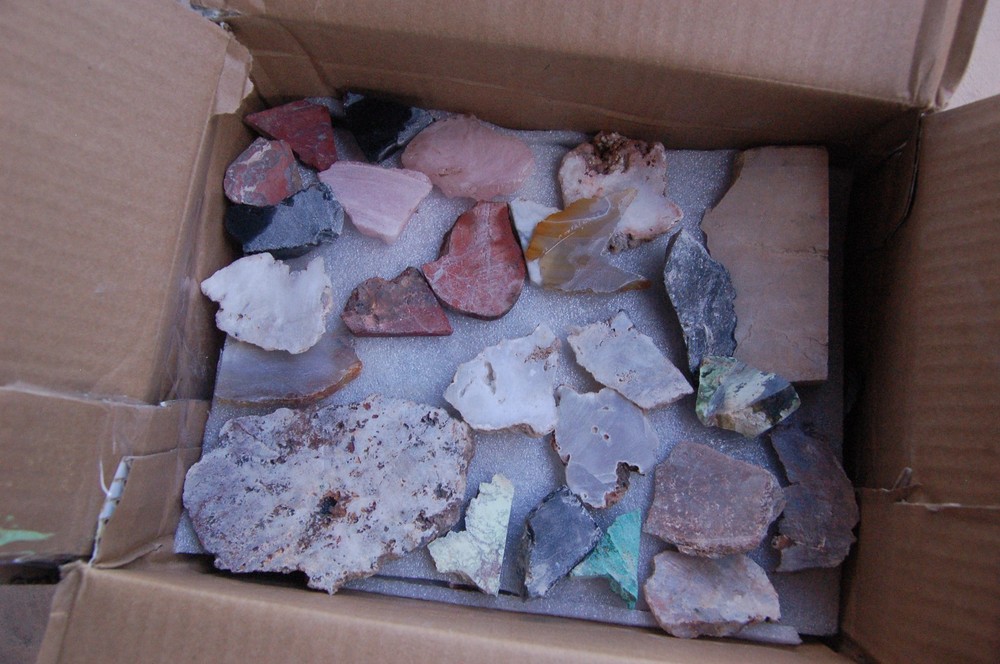 Miscellaneous Jasper, Agate and Marble Slabs, End Cuts Ect.