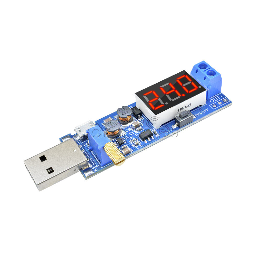 DC-DC 5V to 1.2V~24V USB Step UP/Down Boost Buck Adjustable Power Supply Module