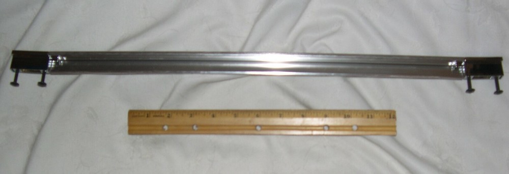 Drawer Dresser Pull Handle Screw Mounted Silver Tone 22" Long