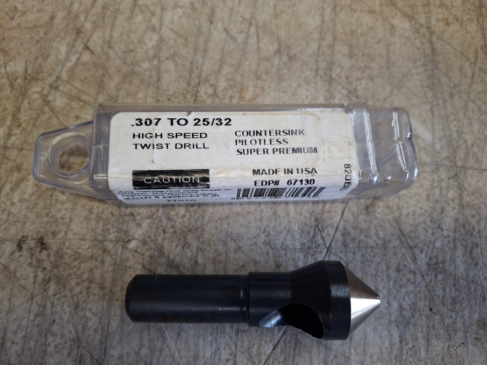Viking Drill Single Flute Pilotless Deburring Countersink .307" - 25/32" 67130