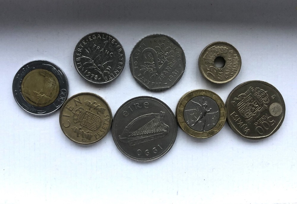Coins, small collection, from different countries