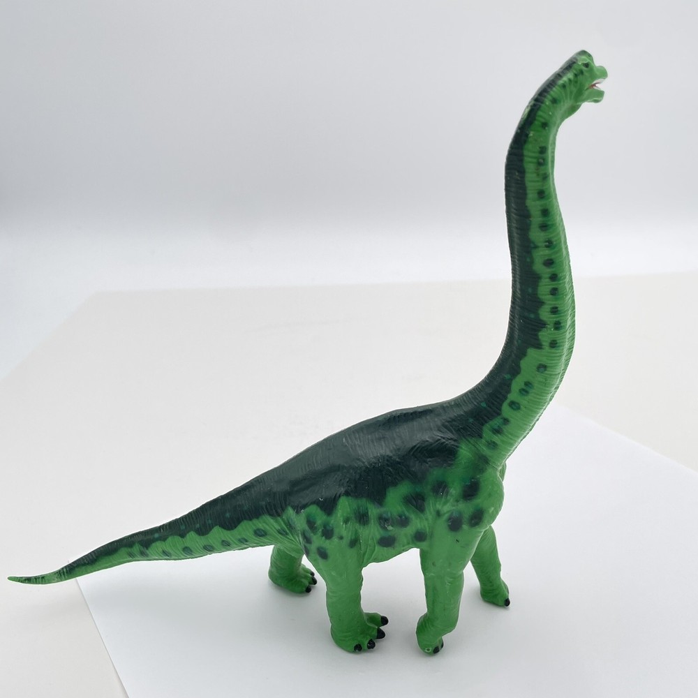 Vintage Bright Green Brachiosaurus Dinosaur Toy 1998