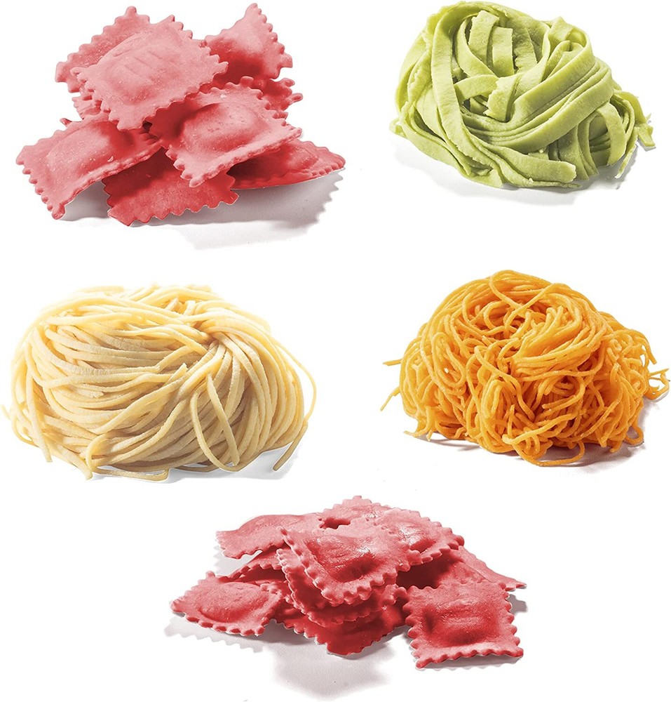 CucinaPro Pasta Maker Accessory Set- 5 Different Attachments
