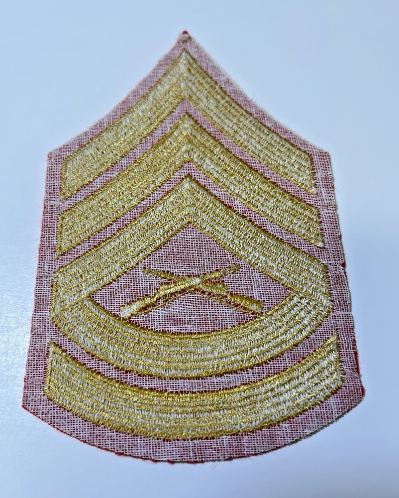 Vintage USMC Gunnery Sergeant Dress Blues Patch (single) NOS
