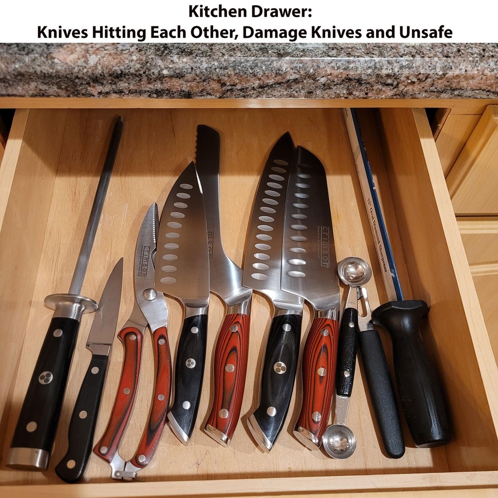 5pc Universal Knife Edge Guard Set Multicolored / Multi-sized / for Chef knif...