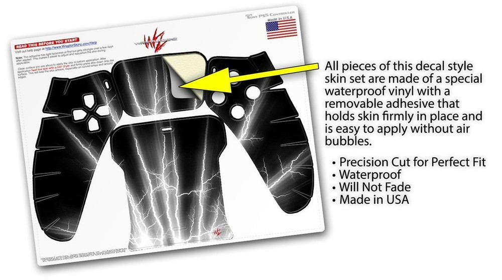 Skin Sony PS5 Controller Lightning White