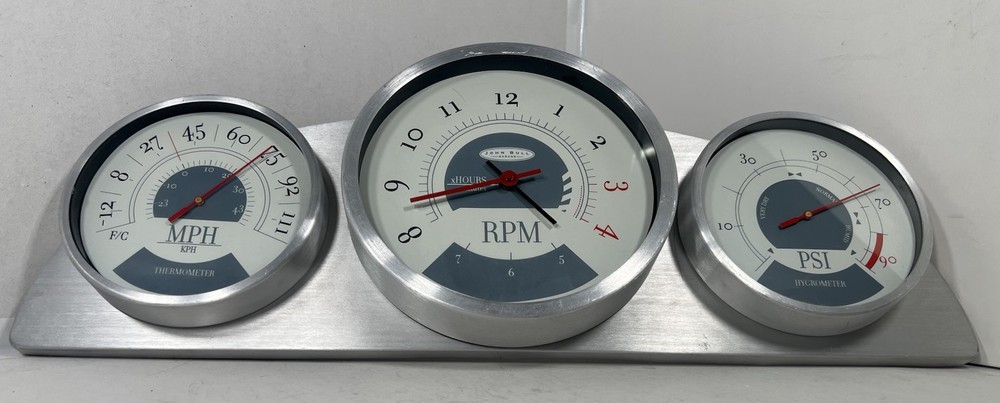 GARAGE CLOCK HYGROMETER THERMOMETER WORKING.