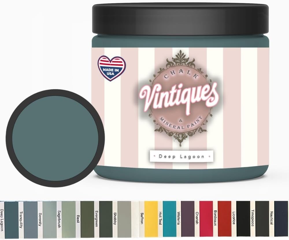 Transform Your Space with Deep Lagoon Chalk & Mineral Paint - Easy Application