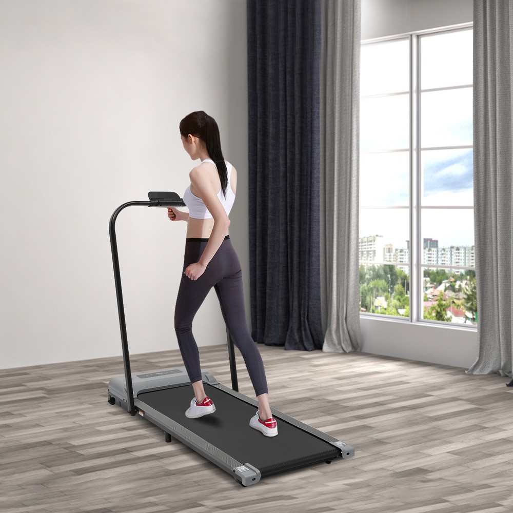 2 In 1 Foldable Treadmill For Home Electric Folding Running Jogging Machine