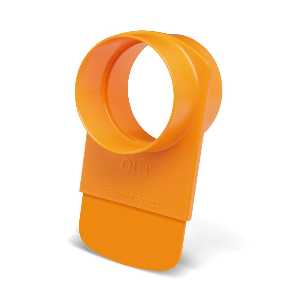 POWERTEC 4-Inch Integrated Blast Gate Clog Resistant (70295)