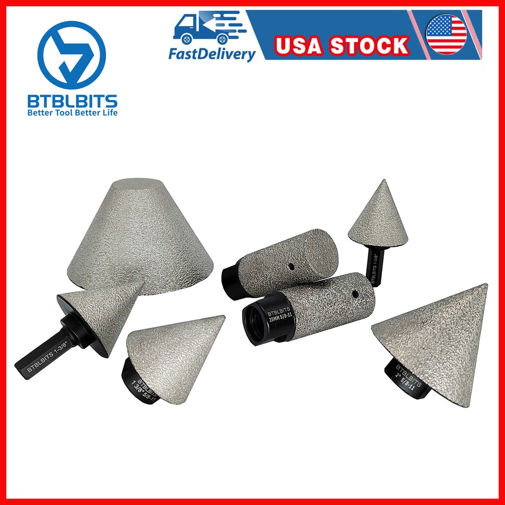 35-82mm Diamond Cone Milling Bit Beveling Chamfer Bits Tile Hole Saw Countersink