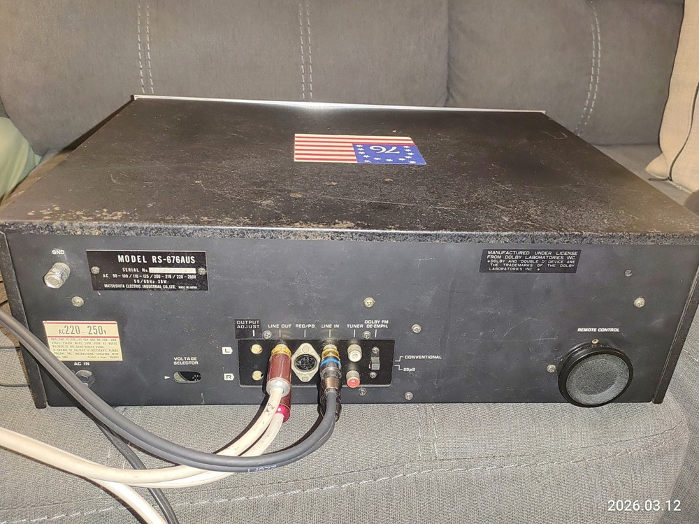 Technics RS-676A Stereo cassette deck. Working Tested