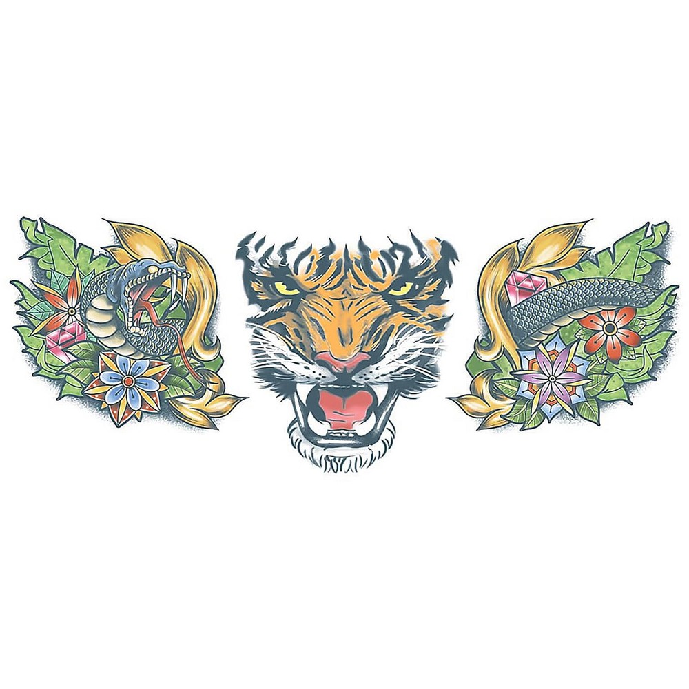 Tiger Neck Tattoo Fx Costume Accessory