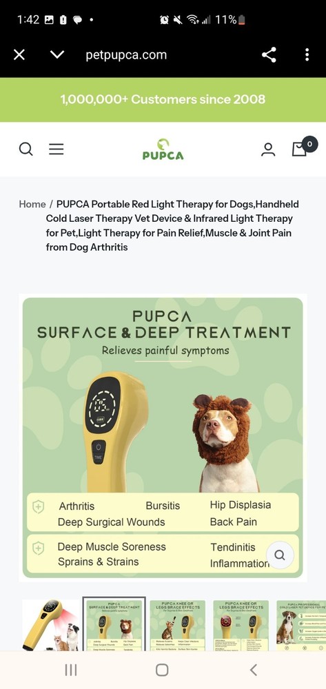 Pupca Light Therapy For Pets- BRAND NEW!!!