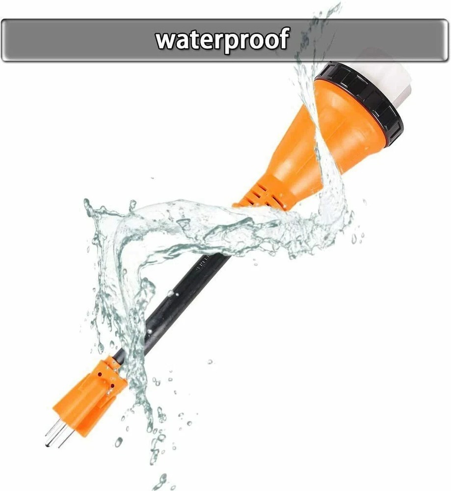 RV Power Cord Adapter 15 amp Male to 50 amp twist lock female camper USA