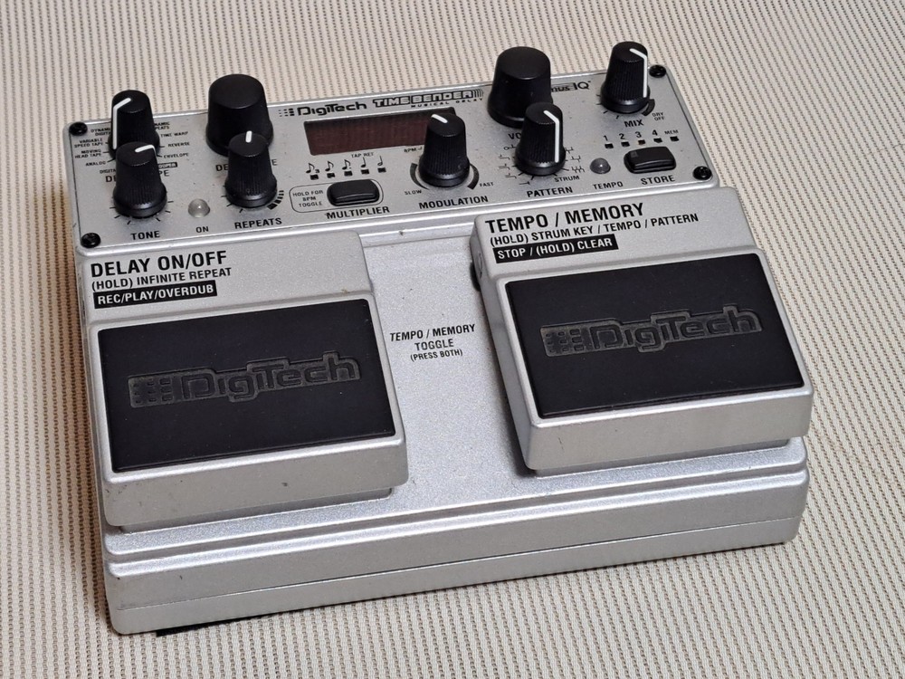 DigiTech Time Bender Musical Delay Guitar Effect Pedal with Box & Manual