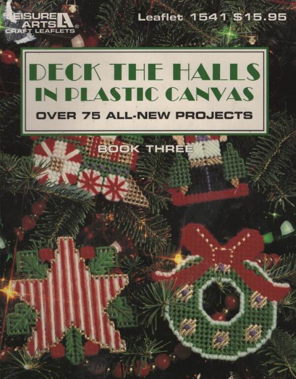 OOP!!! DECK THE HALLS IN PLASTIC CANVAS BOOK 3 OVER 75 PROJECTS